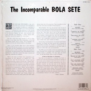 BOLA SETE THE INCOMPARABLE