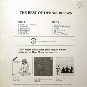 DENNIS BROWN THE BEST OF DENNIS BROWN