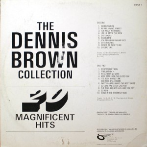 DENNIS BROWN THE DENNIS BROWN COLLECTION 20 MAGNIFICENT HITS